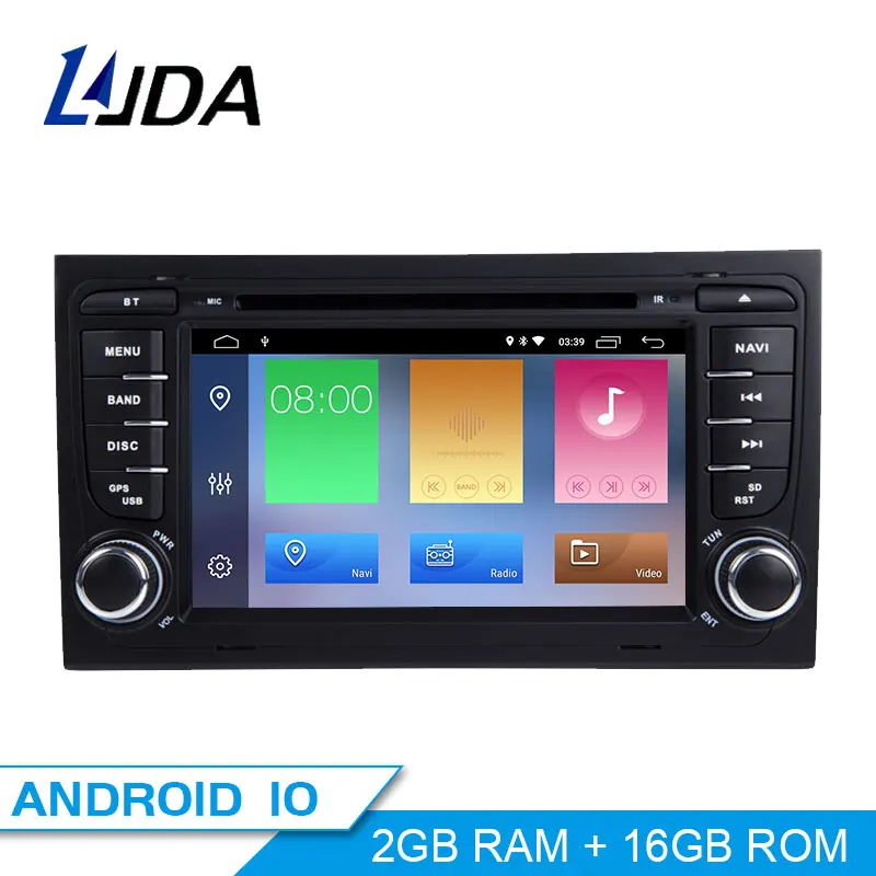 LJDA 2 Din Android 10 0 автомобильное радио для Audi A4 S4 RS4 Гб RAM Автомобильный мультимедийный