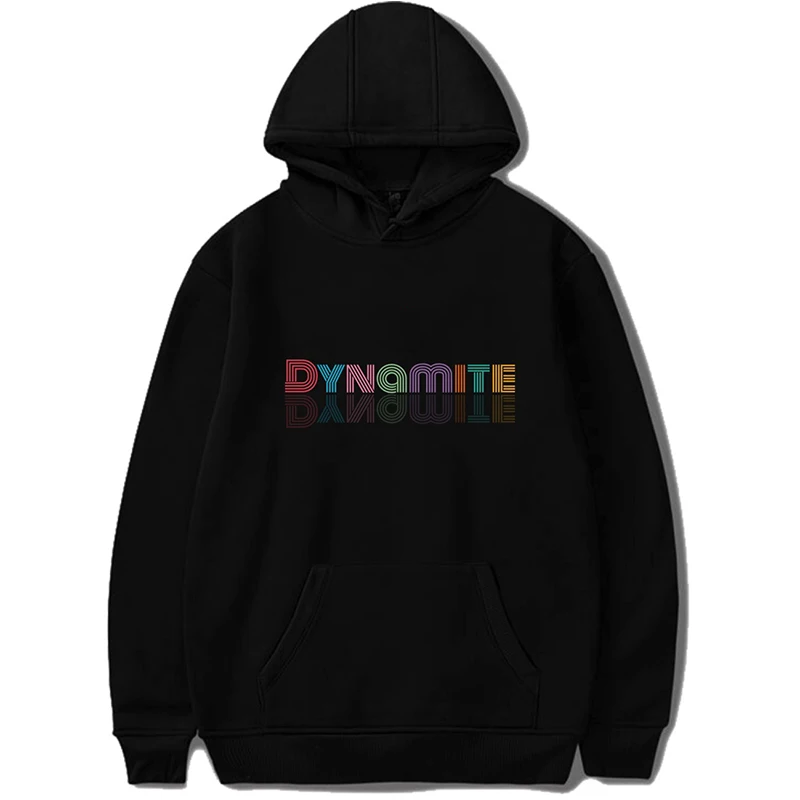 

2020 New POP Album DYNAMITE Print Hoodies Kpop Boy Korean Style Long Sleeve Hoodie Sweatshirts Casual Hip-hop Hooded Pullovers