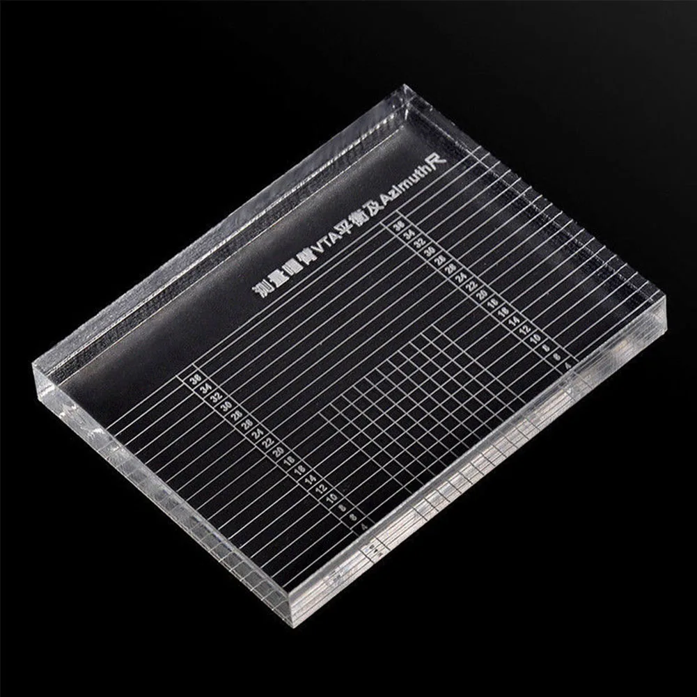 Turntable VTA Azimuth Ruler Phono Tonearm Accessories Vinyl Player Balance Parts Acrylic Lp Measuring Clear | Электроника