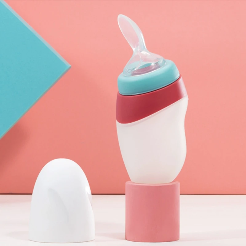 Силиконовая ложка для кормления новорожденных бутылочка выдавливания молока и