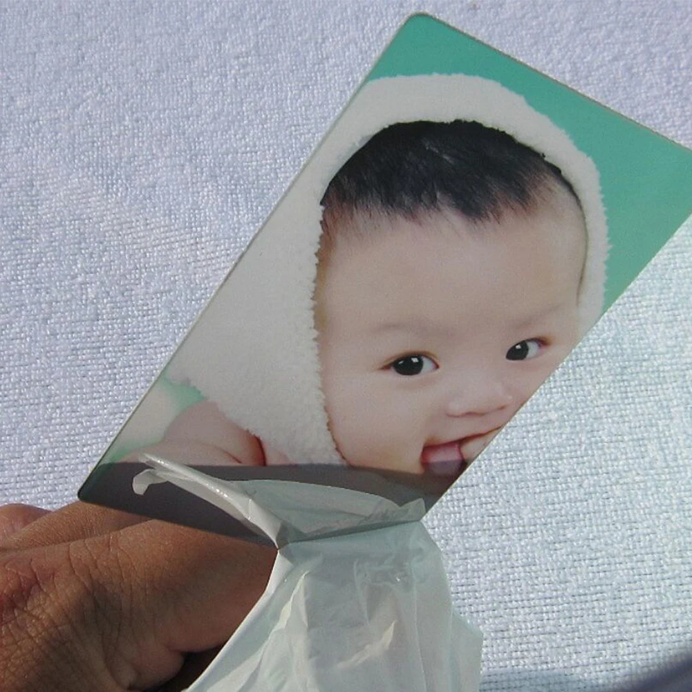 Небьющееся противоударное одноцветное косметическое зеркало для макияжа из