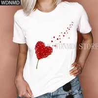 women graphic 2021 trend style fashion cute sweet fashion love valentine lady clothes tops tees print female tshirt t shirt