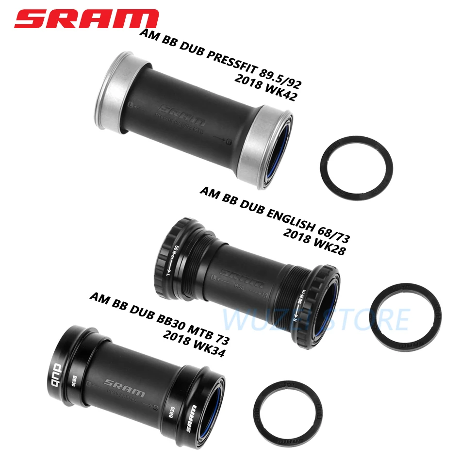 SRAM Нижний Кронштейн подшипника BSA AM BB DUB BB30 PF30 Кронштейн английский 68/73 PRESSFIT92 горный велосипед центральная ось Movemnt