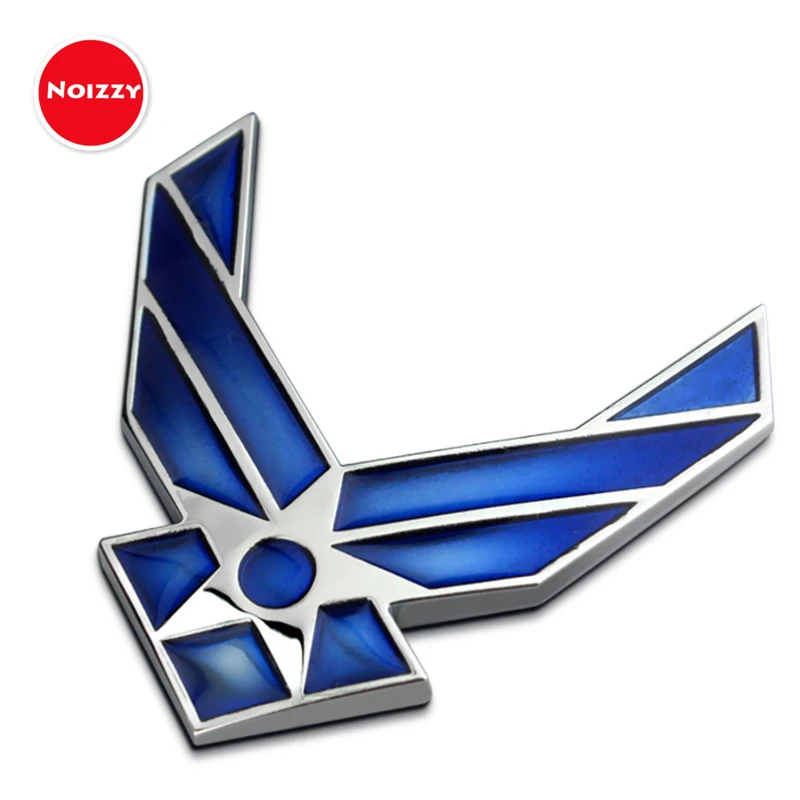 Noizzy USAF логотип Ho U.S. ВВС 100% 3D Металлическая Автомобильная наклейка авто эмблема