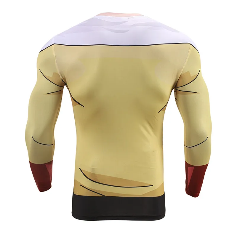 Короткая футболка с героями из японского аниме One Punch Man Косплэй костюм рукав