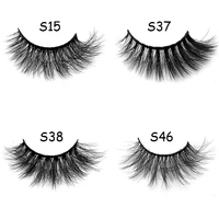 3d mink lashes true mink hair long hair soft synthetic false lashes wispy fluffy lashes thick fluffy lashes cosmetic makeups