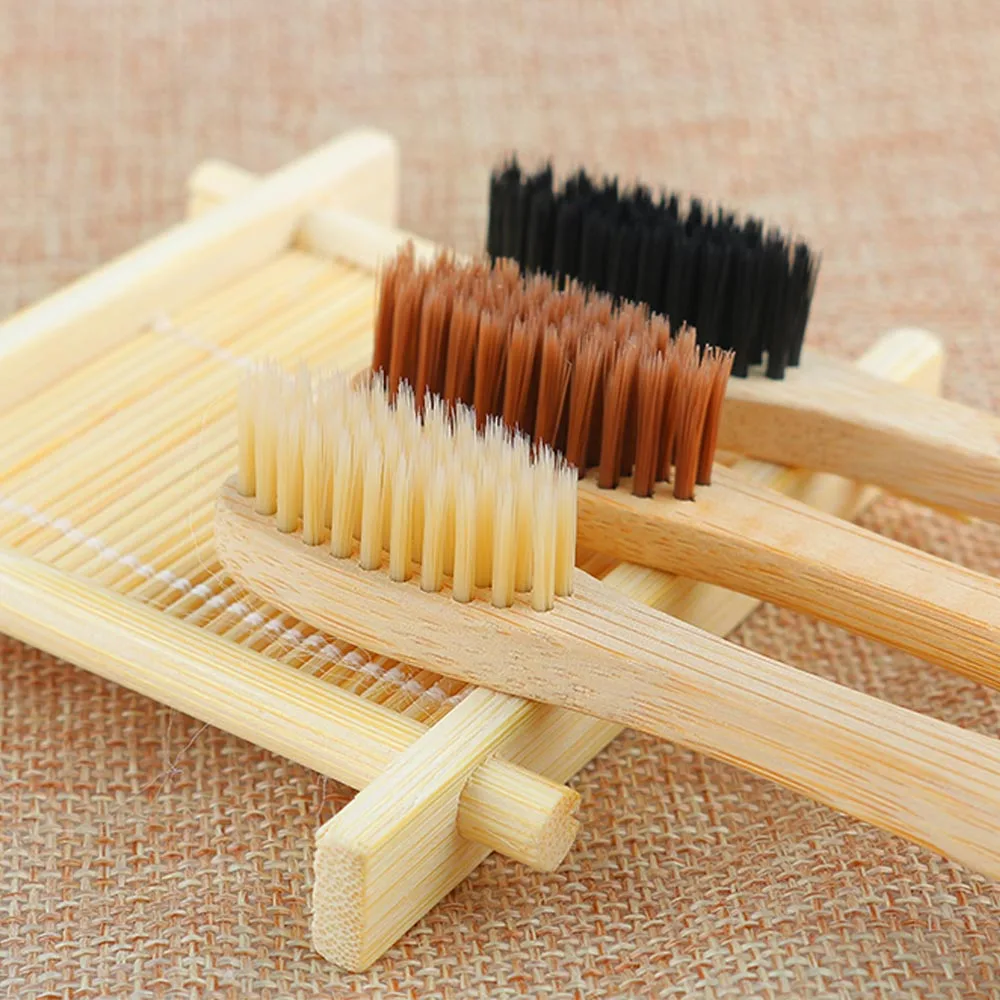 1 шт. Бамбуковая зубная щётка для ухода за полостью рта|Зубные щетки| |