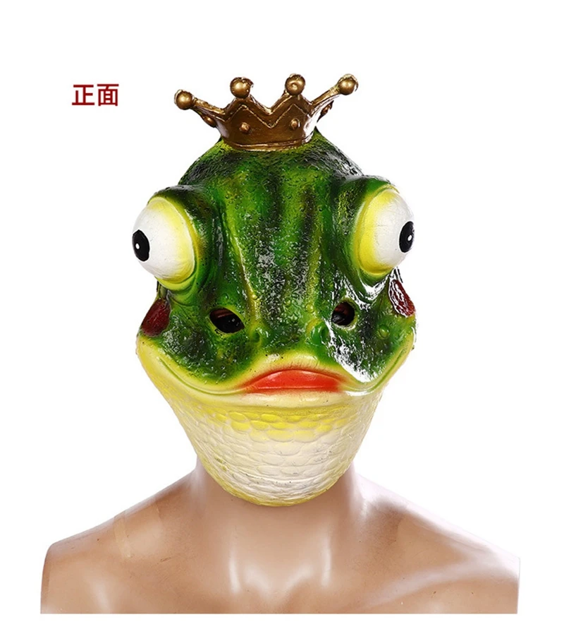 

Carnival Party Latex Cute Masquerade Golden Fish Masks Funny Cosplay Funny headgeare Mask Animal Frog Full Head Mask