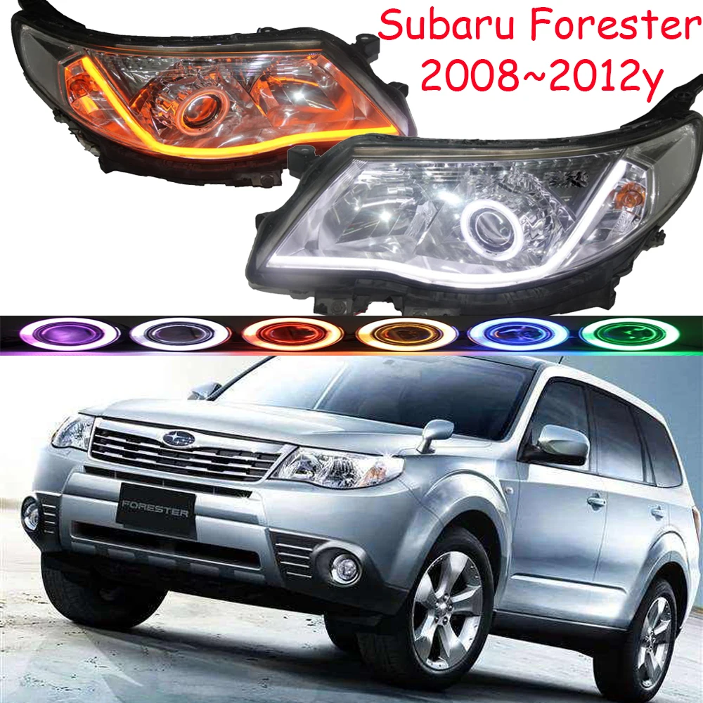 1set 2008~2012year for Subaru Forester daytime light car accessories LED DRL hid xenon headlight for Subaru Forester fog light
