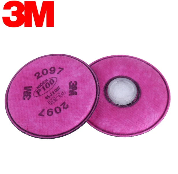 10PCS 2097 Filter Cotton Anti-Glass Fiber Dust Cover Particulate Particles Activated Carbon Voor 3M 6200/6800/7502 Respirator |
