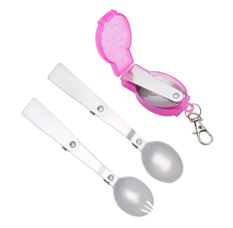 Складная ложка и вилка из нержавеющей стали | Дом сад