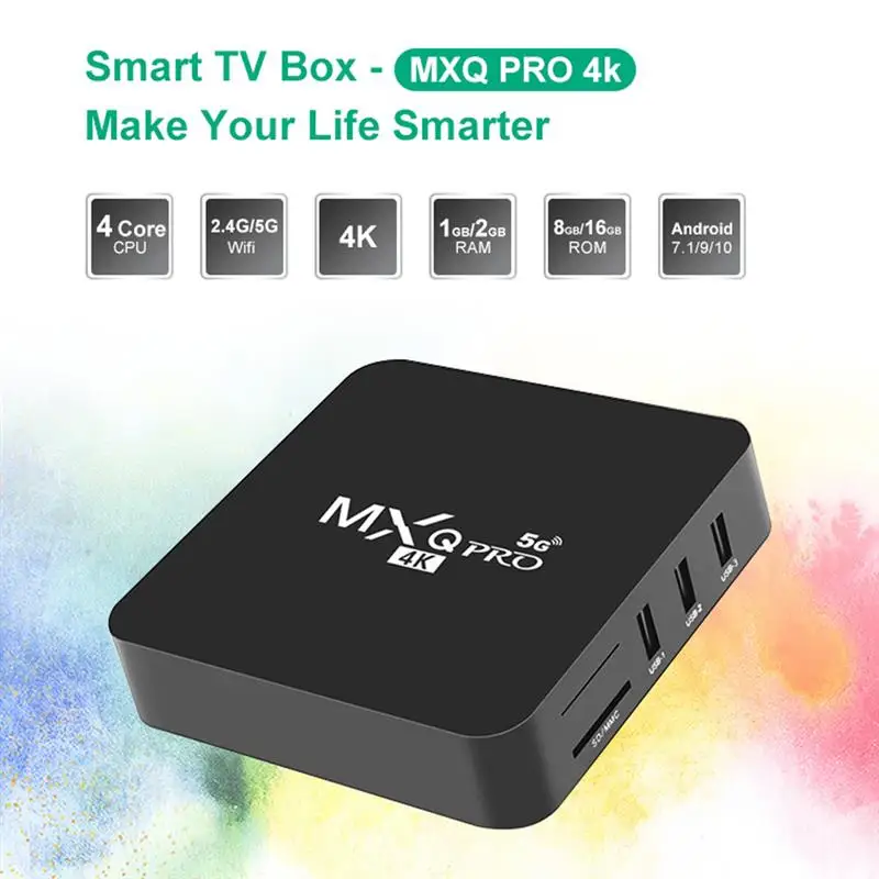 

4K Android TV Box Ultra HD Media Player WIFI Streamer Quad Core 1+8G/2+16G 1920 X 1080 3D Home Office Movie Smart TV Boxes