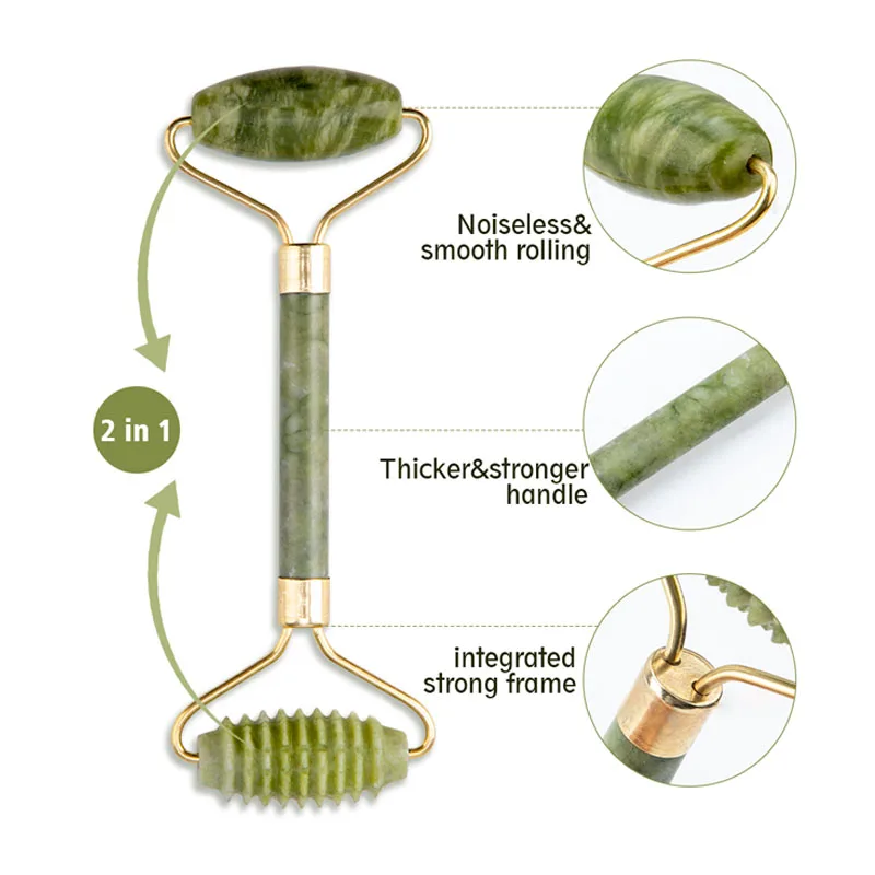 

Natural Face Massager For Guasha Scraper Jade Roller Massage Face Gua sha Scraper Jade Roller Microniddle Roller Face Massager