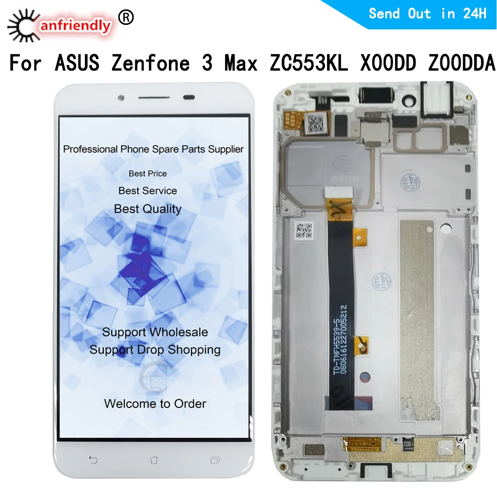ЖК-дисплей и дигитайзер сенсорного экрана в сборе для ASUS Zenfone 3 Max ZC553KL X00DD Z00DDA