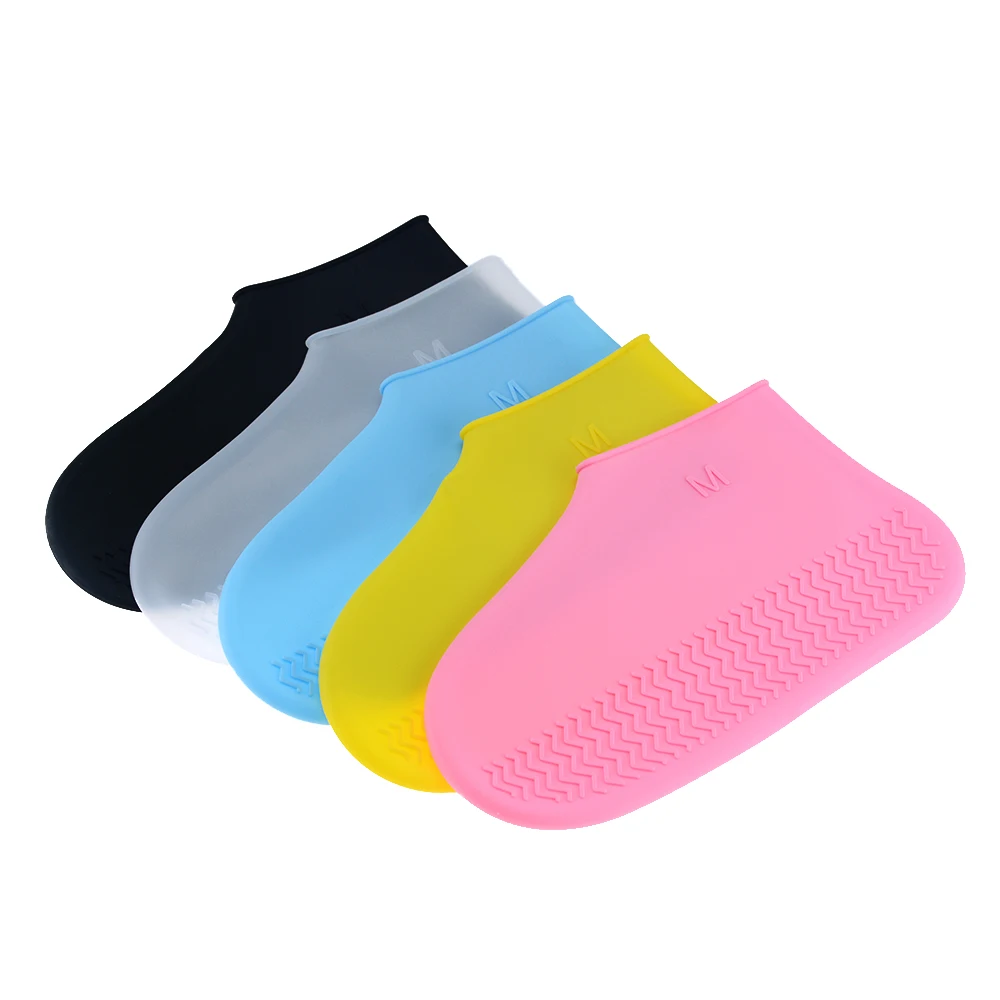 Женские непромокаемые сапоги уплотненные силиконовые унисекс прозрачные