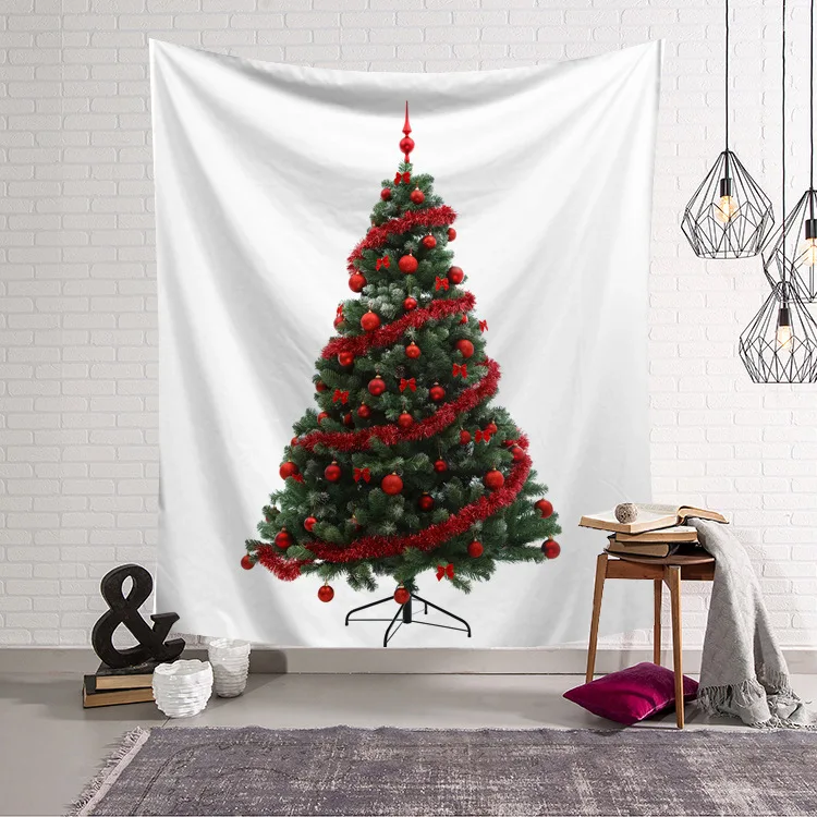 Christmas Tree Tapestry Hanging Cloth Art Wall Home Decor Mural Throw Rug Blanket Tapestries Mat 200x150cm | Дом и сад