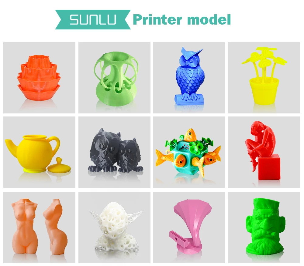 Sunlu1kg нити PLA plus 1,75 мм 1 кг/рулон заправки сырья пластиковые стержни с гладкой и упругой производительности образование