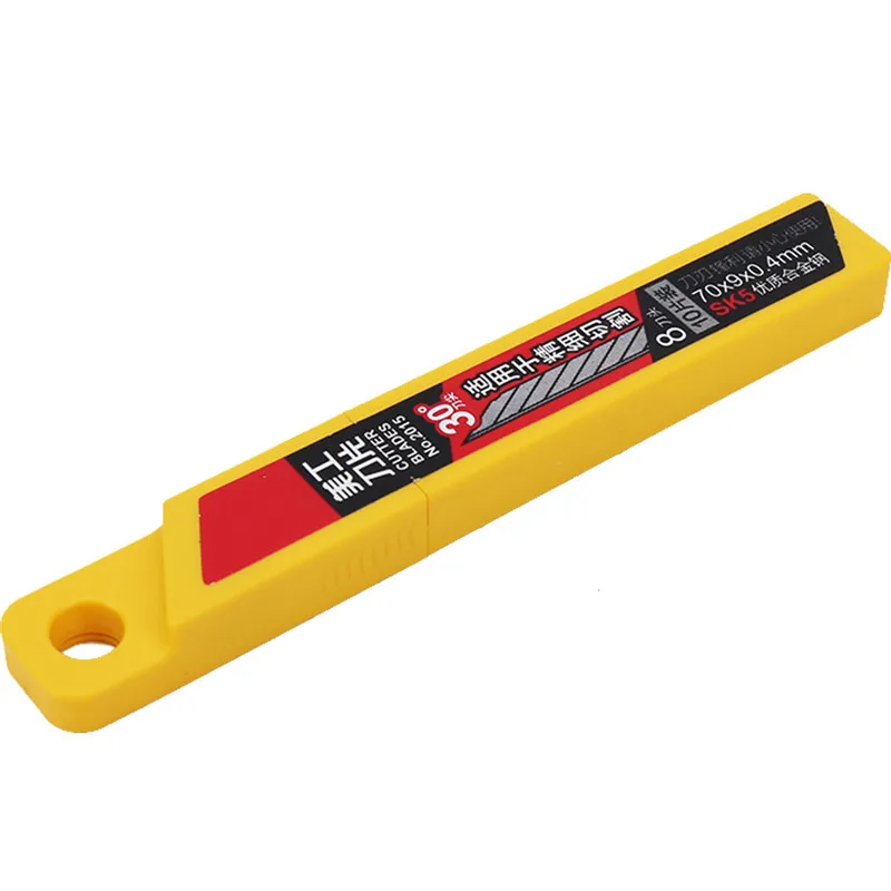 10 шт. Универсальный Ножи канцелярский нож пополнения лезвия сплава Сталь сменные