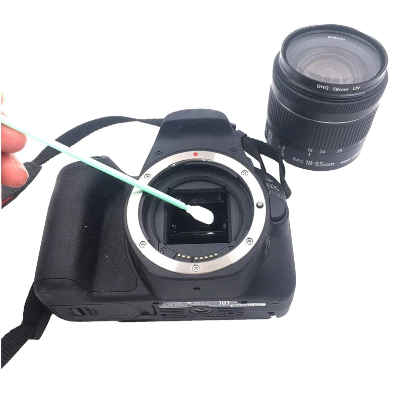 100 шт. губчатые салфетки для чистки объектива камеры | Компьютеры и офис