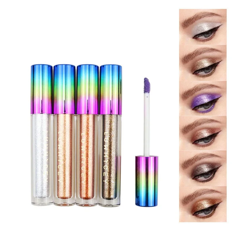 1 шт. тени для век блестящие Алмазный жидкий металлик сверкающие пигмент