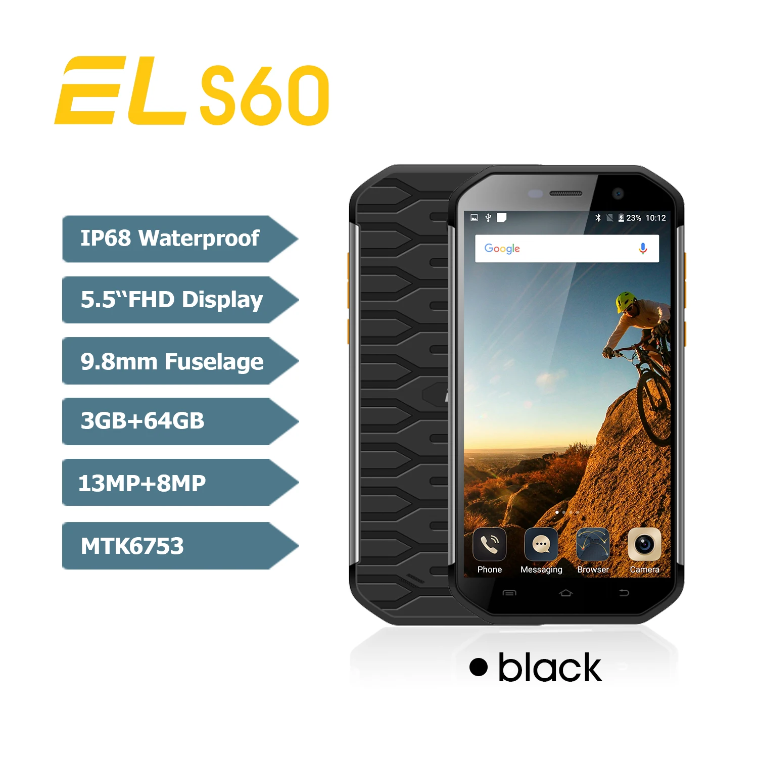 KENXINDA KXD E&ampL S60 IP68 Водонепроницаемый Android мобильный телефон 3 Гб 64 Восьмиядерный Dual
