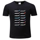 Мужская Летняя хлопковая Футболка с круглым вырезом