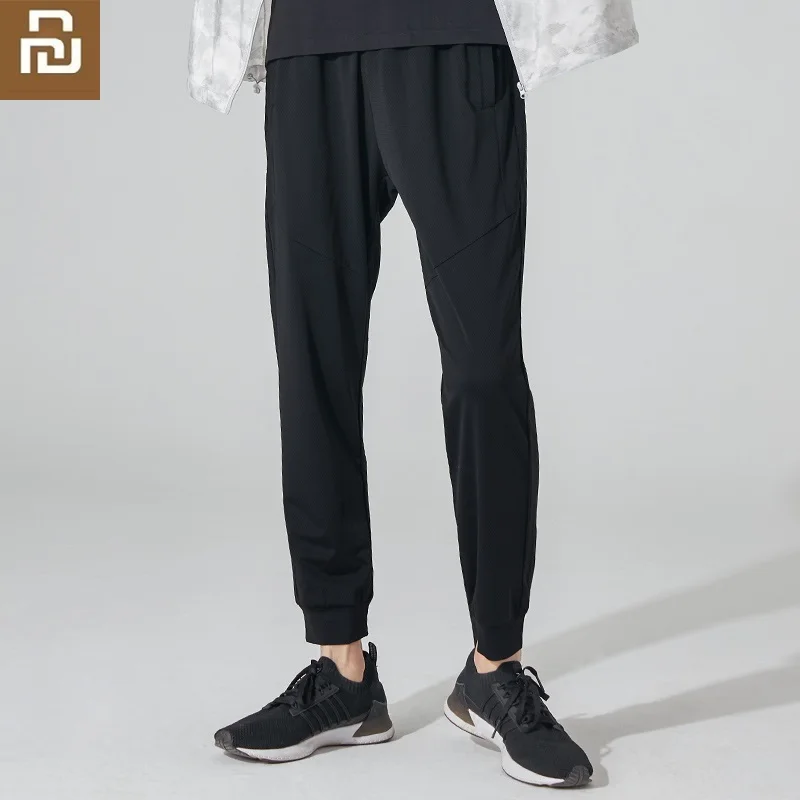 

CottonSmith Cool air-conditioning mesh quick-drying trousers men spring summer Loose casual cropped pants Fitness running Sports