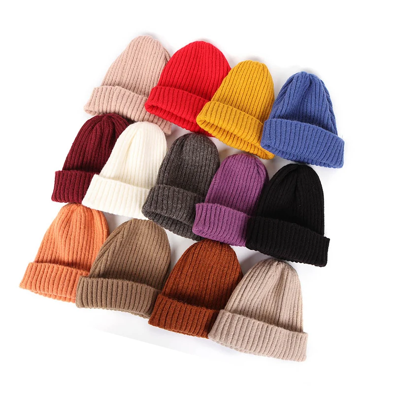 

2021 Latest Autumn And Winter Multi-color Warm Knitted Hat Men's Hat Outdoor Cold And Windproof Woolen Hat Fashion Beanie Hat