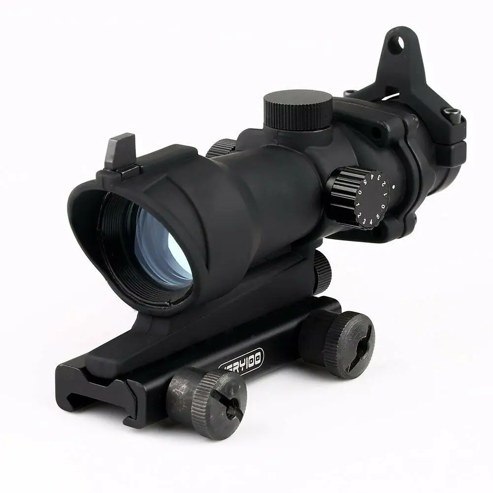 Tactical Illumination ACOG Style 1x32 Red/Green Dot Rifle Sight Scope Airsoft | Спорт и развлечения