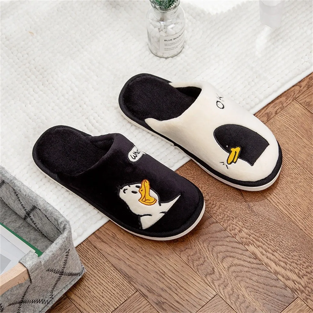 Зимняя мужская обувь на плоской подошве и платформе теплая Домашняя Милые