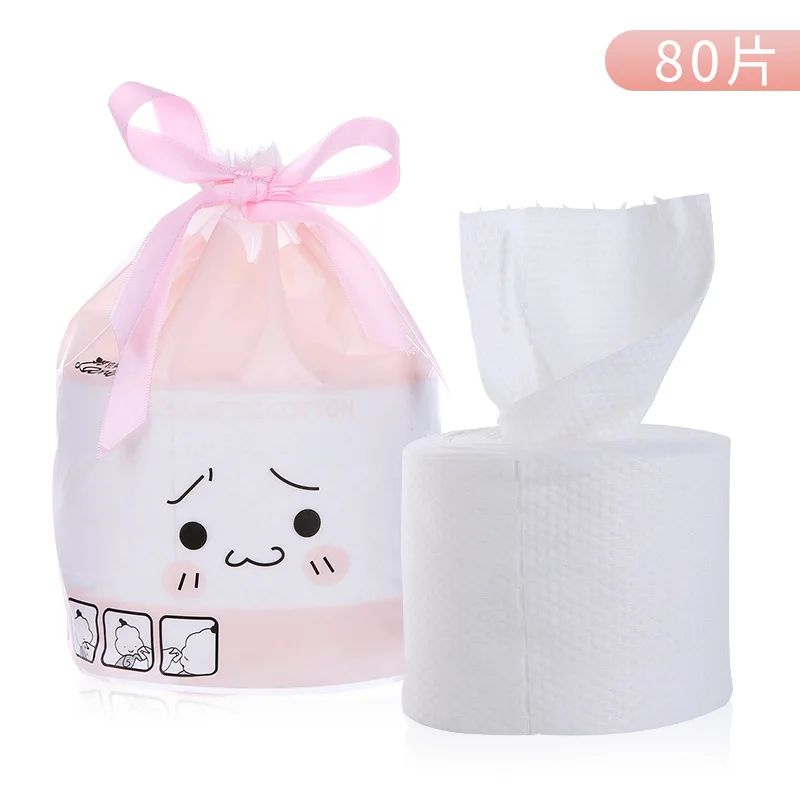 

Cotton 80 PCS Pumping Face Wash Towel Beauty Towel Pearl Cleaning Towel Face Wash Cleaning Multi-functional Cotton Pads Paper