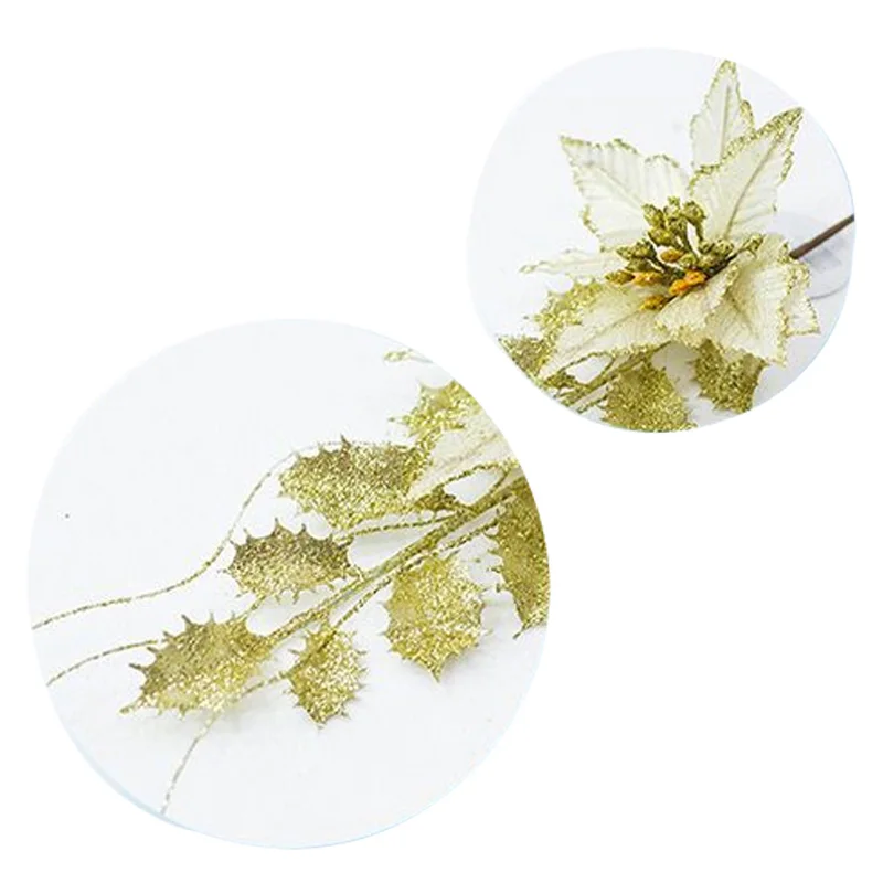 Рождественская елка украшения поддельные растения с листиком для Свадебный