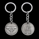 Брелок The Last Of Us 2 с логотипом светлячка, надписью Dogtag Joel Ellie, винтажный Ретро античный оловянный брелок, кольцо для ключей, оптовая продажа