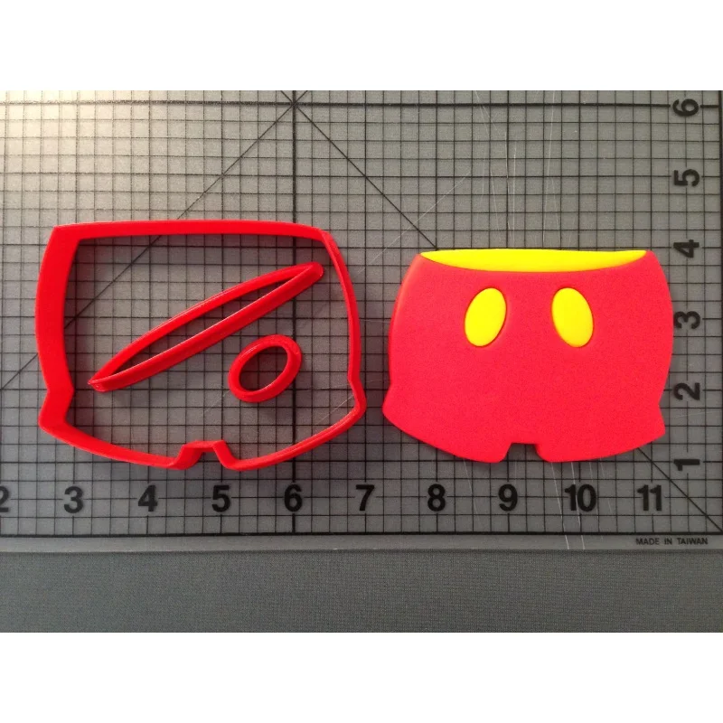 3D печатных пла-пластиковым классический Мышь брюки левый правый ботинок fondant