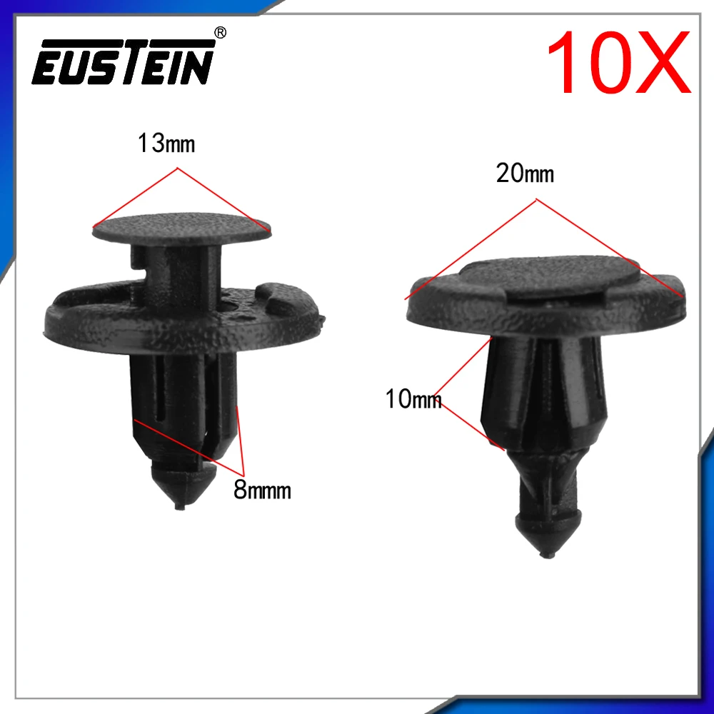 10 шт. 8 см хомуты для бампера брызговики пуш типа 01553 05323 Nissan B19|bumper fender|bumper retainerfender