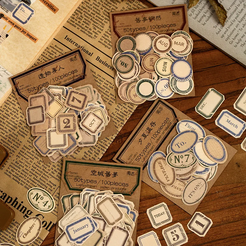 Mohamm 100 шт Временные отсутствующие наклейки для украшения скрапбукинга