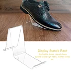 Прозрачные акриловые подставки для обуви, стойки для обуви, стойкие к износу, прозрачные, текстурированные