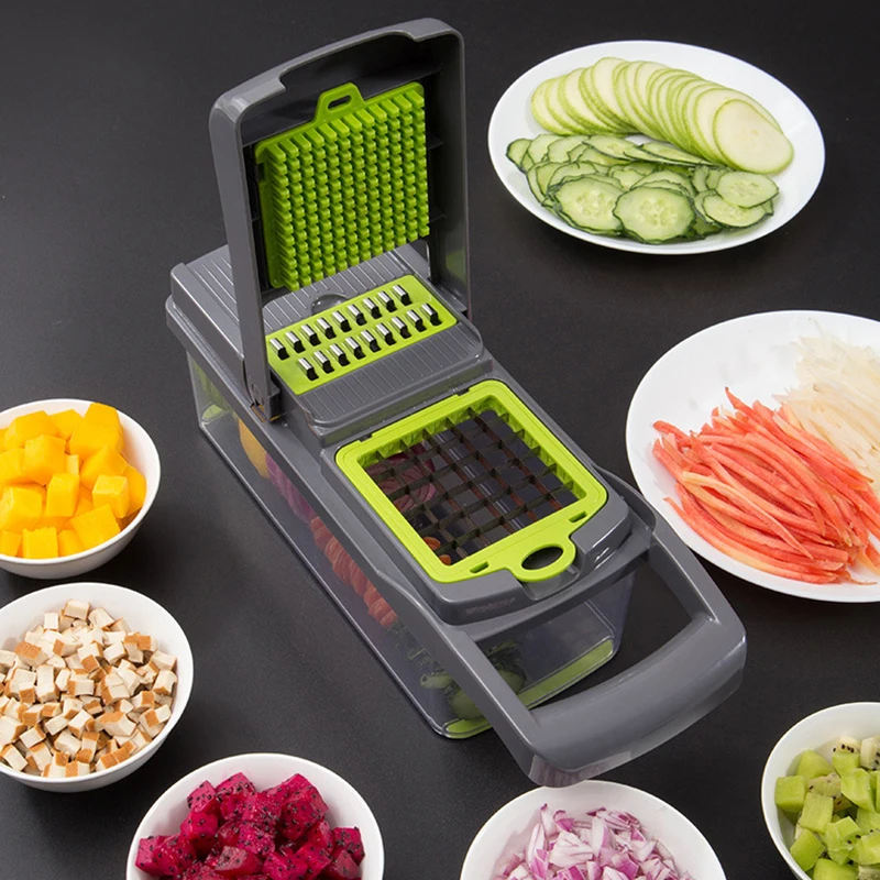 5 в 1 Еда овощей фруктовый салат очистки фруктов и Slicer измельчитель игрок