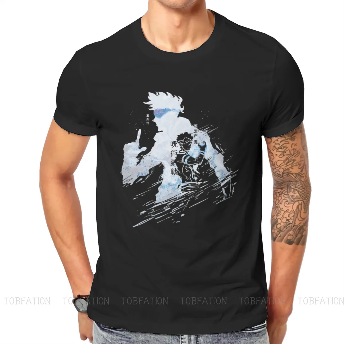 

Satoru Essential Jujutsu Kaisen Anime T Shirt Vintage Grunge Plus size O-Neck TShirt Top sell Harajuku Men's Clothes