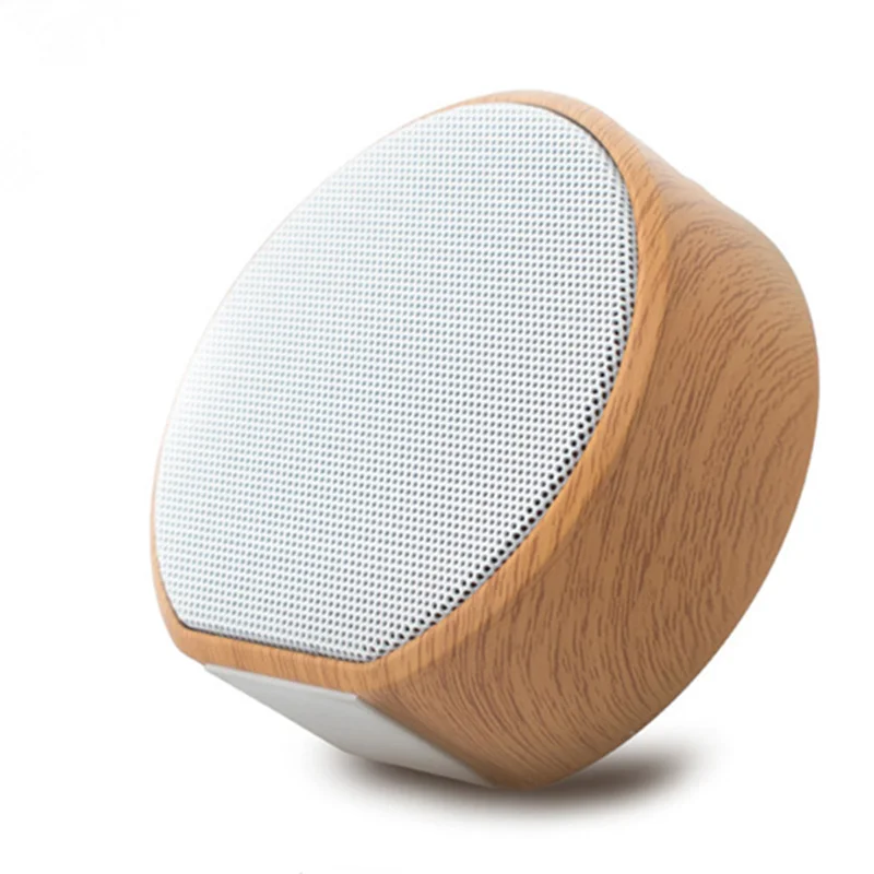 Деревянный Мини стерео Bluetooth динамик поддерживает TF Мультфильм с мобильной