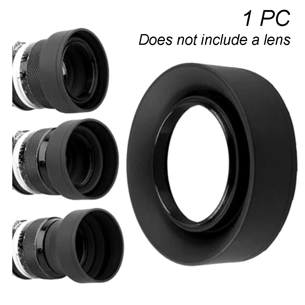 

52mm 58mm 67mm Anti-Glare Camera Lens Hood Universal Screw Mount Quick-release