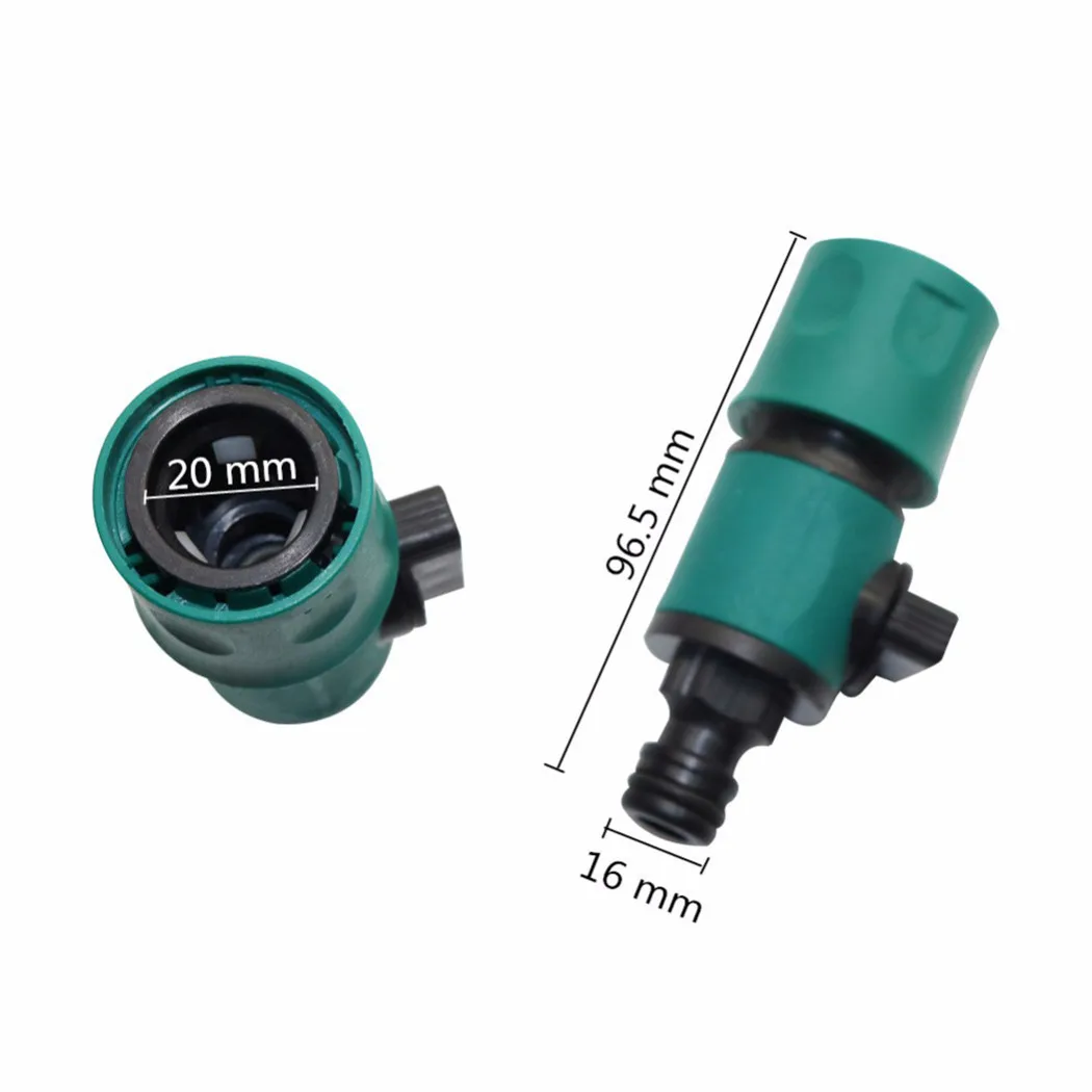

16mm Hose Connector 2pcs Adapter Extend Hose Garden Green Parts Shut Off