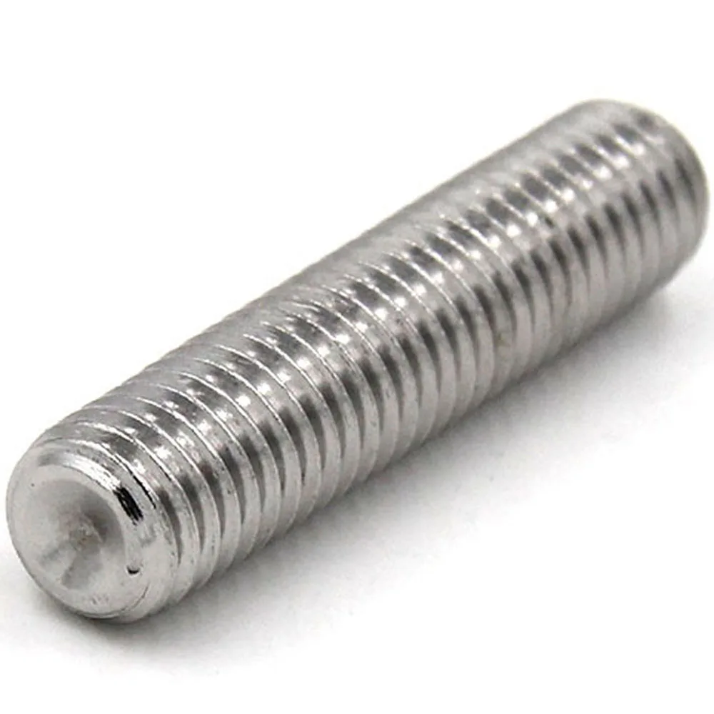 50Pcs/Bag M2.5 M3 M4 DIN916 SUS304 Stainless Steel Hex Socket Cup Point Set Grub Screw