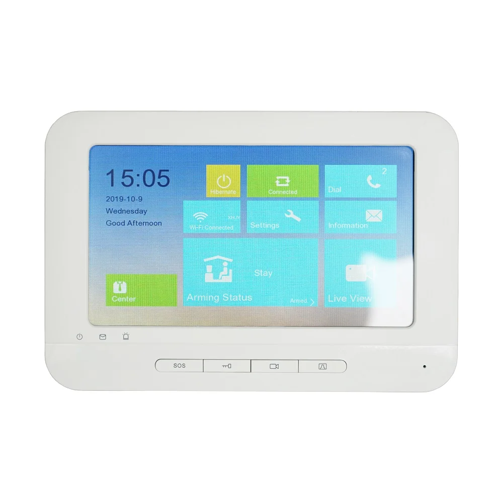 HIK IP видеосвязь комплект, многоязычный HD, RFID панель и WiFi монитор, IP дверной звонок, водонепроницаемый - Цвет: Only Indoor Monitor