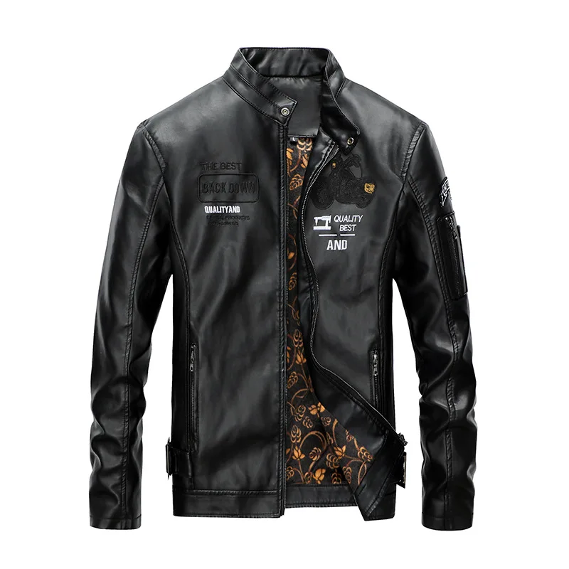 

2021 autumn and winter foreign trade pilot jacket European and American men's embroidered men's jacket