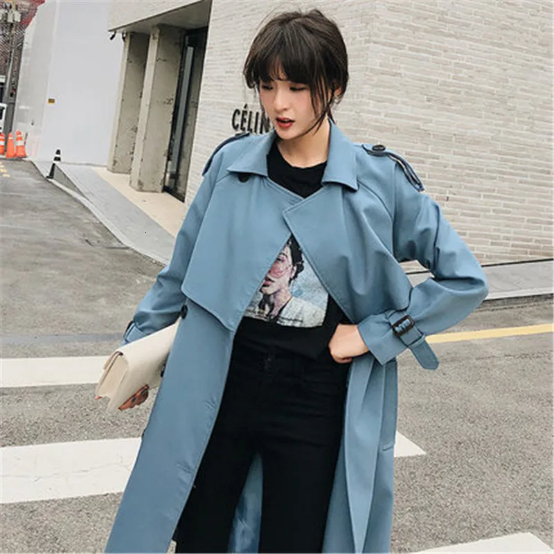 Женская ветровка 2019 весна осень новый Корейский досуг шикарный Свободный Дамы
