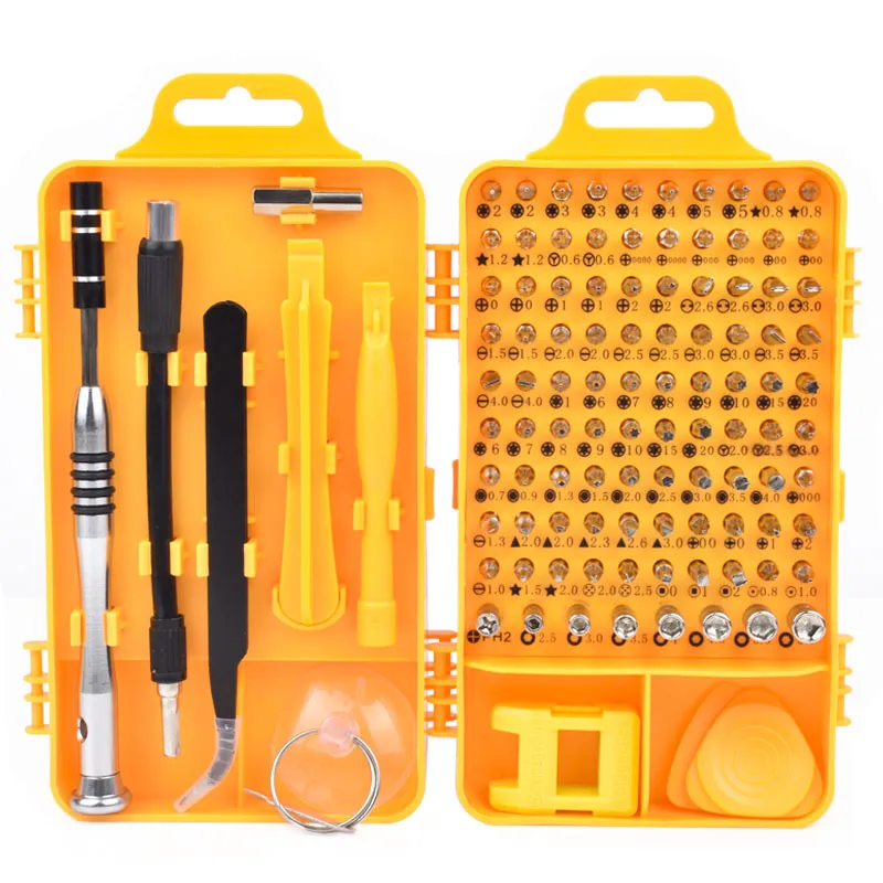 110 in 1crv mobile phone repair tool screwdriver batch multi function screwdriver set screw driver bits impact driver t4027 free global shipping