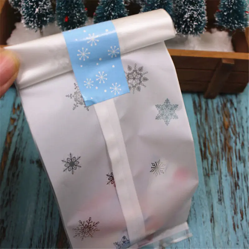 Печенье сумка для хранения конфет 50 шт. Новый Рождественский мешок самоклеющиеся