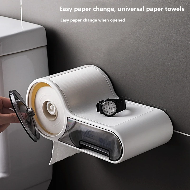 Водонепроницаемая тканевая коробка для ванной Настенная хранения тканей