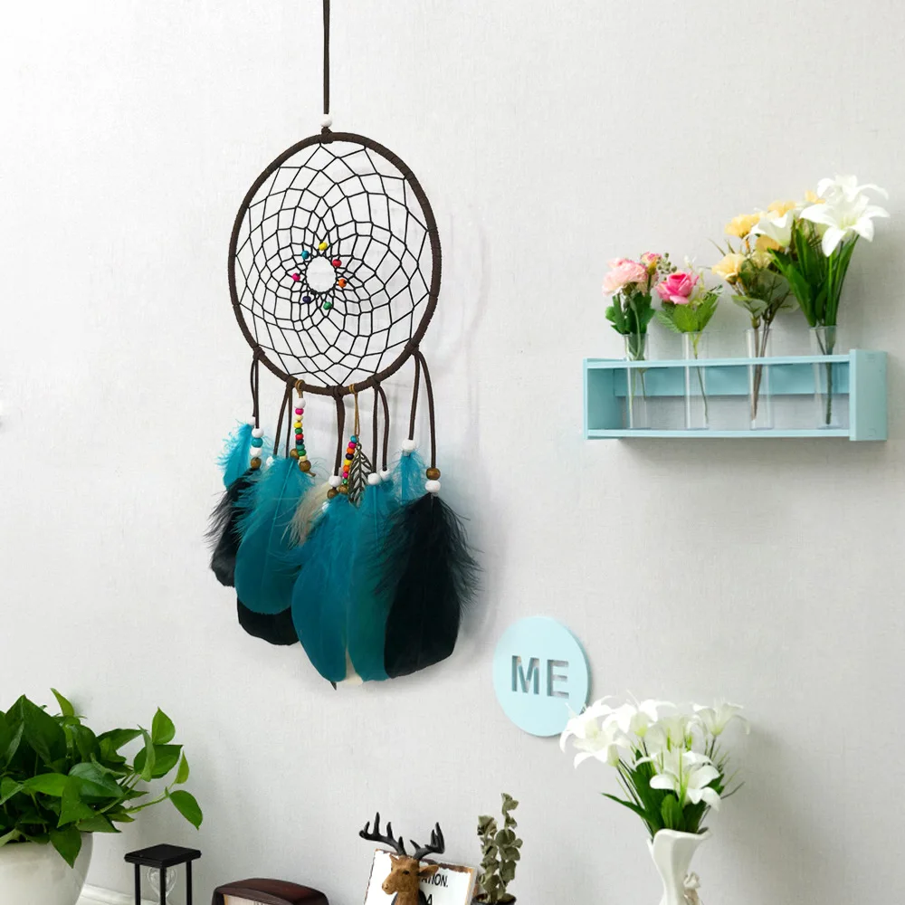 Рождественская теплая светящаяся сеть снов висящая в комнате для девочек